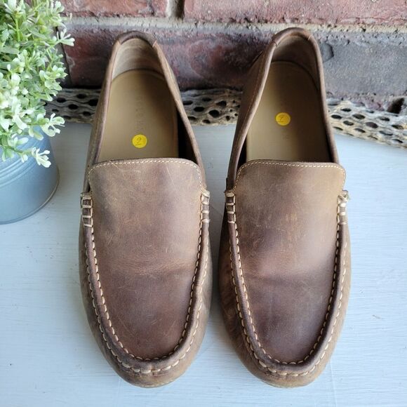 Cole Haan Somerset Men's Shoes Brown Leather Moc Toe Venetian Slip On Loafers - Picture 9 of 15